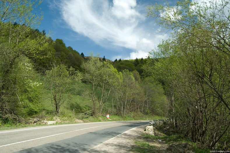 site-de-route-de-printemps