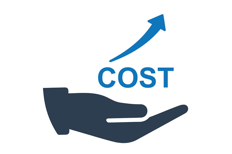 Beautiful, Meticulously Designed Rising Costs Icon